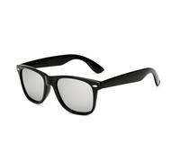KTUCN Classic Sunglasses Men Polarized 2025 Women Mirror Blue Lens Night Driving UV400 Protection Summer Sun Glasses,6 Black Silver,BH01