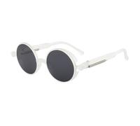 KTUCN ClassicSteampunk Men and Women Retro Round Pc Frame Sunglasses,8,H