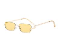 KTUCN fashion lower half frame square sunglasses 2025 trend men's and women's sunscreen sunglasses UV400,8060 C4,HFA,001