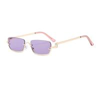 KTUCN fashion lower half frame square sunglasses 2025 trend men's and women's sunscreen sunglasses UV400,8060 C5,HFA,001