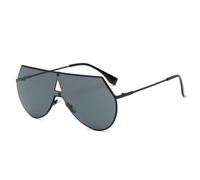 KTUCN Fashion Men Sunglasses Male Big Frame Colorfull lunettes de soleil homme sunglasses with box Metal,C06 Black Gray,BH01