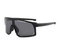 KTUCN Fashion One Piece Sunglasses for Men Women Vintage Shades Outdoor Sports Beach Surfing Half Frame Goggles Color UV400,Black Grey,BH01
