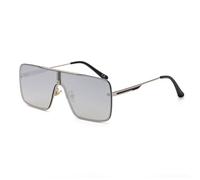KTUCN Fashion Oversized Sunglasses For Men Big Frame 2025 Metal Frame Sun Glasses Man Retro Shades Eyewear,C8SilverFilm,HFA,001