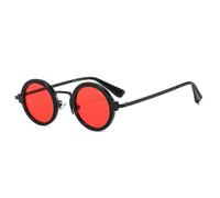KTUCN Fashion Small Round Sunglasses Women Retro Punk Gradient Eyewear Popular Men Shades Trendy Green Tea UV400 Sun Glasses Metal,HD3,BH01