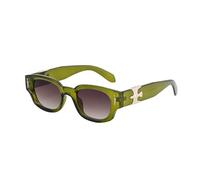 KTUCN Fashion Soaring Eagle Rectangle Sunglasses Men Women 2024 Luxury Brand Vintage Punk Sun Glasses Male Small Square Shades Eyewear,C4GreenBrown,HFA,001