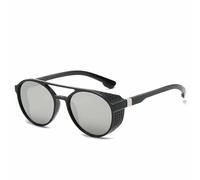 KTUCN Fashion Steampunk Sunglasses Women Men Retro Goggles Round Flip Up Glasses Steam Punk Vintage Eyewear,h,04 Tea,Tea