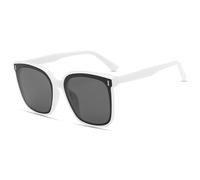 KTUCN Frame Rice Sunglasses For Women Men Classic Vintage Outdoors Driving Sun Glasses UV400,White Gray,BH01