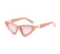KTUCN Gradient Cat Eye Women Sunglasses Y2K Personality Triangle PC Metal Ar