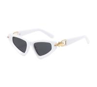 KTUCN Gradient Cat Eye Women Sunglasses Y2K Personality Triangle PC Metal Ar