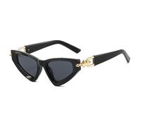 KTUCN Gradient Cat Eye Women Sunglasses Y2K Personality Triangle PC Metal Ar
