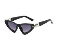 KTUCN Gradient Cat Eye Women Sunglasses Y2K Personality Triangle PC Metal Ar