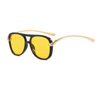 KTUCN Knot Leg Oversize Square Cat Eye Sunglasses for Women Fashion Alloy Black Gradient Sun Gla