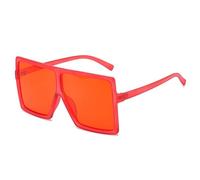 KTUCN Oversized Big Shades Woman Sunglasses Vintage Sun Glasses Retro Flat Black Glasses Unisex,21,BH01
