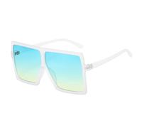 KTUCN Oversized Big Shades Woman Sunglasses Vintage Sun Glasses Retro Flat Black Glasses Unisex,23,BH01