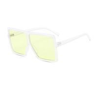 KTUCN Oversized Big Shades Woman Sunglasses Vintage Sun Glasses Retro Flat Black Glasses Unisex,26,BH01