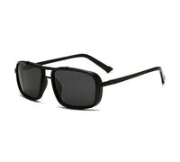 KTUCN Polarized Punk Sunglasses Men Vintage Fashion Steampunk Sun Glasses Male Driving Googles Summer Travelling Shades UV400,black gray,BH01