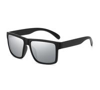 KTUCN Polarized Sunglasses For Men Sports Eyewear Mirror Square Sun Glasses Fashion Women Shades UV400 Black Goggles,h,C6