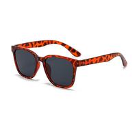 KTUCN Retro 2025 Classic Vintage Square Sunglasses Women Oversized Sunglasses Women Men Retro Leopard Sun Glasses UV400,h,Leopard Tea
