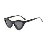 KTUCN Retro Cateye Sunglasses Women Small Cat Eye Sun Glasses Vintage Colorful Eyewear Male Female,Black Grey,BH01