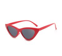KTUCN Retro Cateye Sunglasses Women Small Cat Eye Sun Glasses Vintage Colorful Eyewear Male Female,Red Grey,BH01