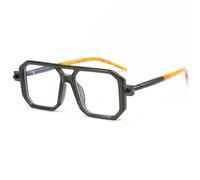 KTUCN Retro fashion sunglasses temple design street shot women,Green Transparent,157mm