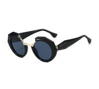 KTUCN Retro Leopard Gradient Round Frame Women Sunglasses Y2K Street Shooti
