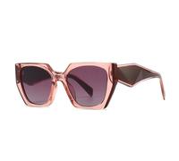 KTUCN Retro Polygonal Cat Eye Gradient Women Sunglasses Y2K Irregular Frame