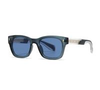 KTUCN Retro Rivets Square Women Luxury Sunglasses Fashion Gradient Shades UV400,As the picture,Black Grey