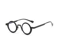 KTUCN Retro Round Punk Metal Sunglasses Women Shades UV400 Fashion Clear Lens Men Double Color Frame,BLACK CLEAR,A