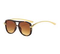 KTUCN Retro Steampunk Sunglasses Metal Frame Gradient Design Unisex Sun Gla