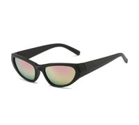 KTUCN Steampunk Goggle Punk Vintage Shades Rideing Eyeglasses,black pink mi