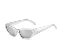 KTUCN Steampunk Goggle Punk Vintage Shades Rideing Eyeglasses,silver silver