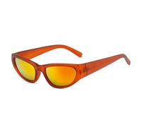 KTUCN Steampunk Goggle Punk Vintage Shades Rideing Eyeglasses,tea red mirro
