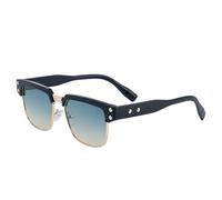 KTUCN Steampunk Polarized Square Sunglasses Men 2025 Punk Metal Outdoor UV400 Sun Glasses Classic Driving Shades,C3BlackGrayBlue,HFA,001