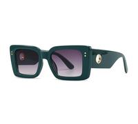 KTUCN Sunglasses Women Large Size Retro Shades Popular Outdoors Rectangle Glasses Frame Uv400,C10DoubleGrey,BH01