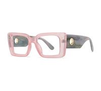 KTUCN Sunglasses Women Large Size Retro Shades Popular Outdoors Rectangle Glasses Frame Uv400,C11Pink,BH01