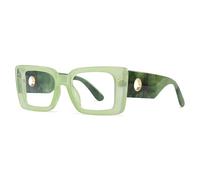 KTUCN Sunglasses Women Large Size Retro Shades Popular Outdoors Rectangle Glasses Frame Uv400,C13Green,BH01
