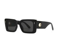 KTUCN Sunglasses Women Large Size Retro Shades Popular Outdoors Rectangle Glasses Frame Uv400,C1BlackGrey,BH01
