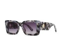 KTUCN Sunglasses Women Large Size Retro Shades Popular Outdoors Rectangle Glasses Frame Uv400,C4BeanGrey,BH01