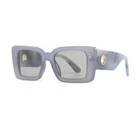 KTUCN Sunglasses Women Large Size Retro Shades Popular Outdoors Rectangle Glasses Frame Uv400,C6BlueGrey,BH01