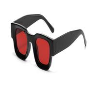 KTUCN Trend Fashion Small Square Polarized Sunglasses Women Popular Retro Punk Men's Trending Sunglasses Shades For Men UV400,h,Black Green