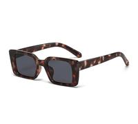 KTUCN Vintage Beach/Travel Gradient Women's Fashion Rectangle Leopard Sun Gl