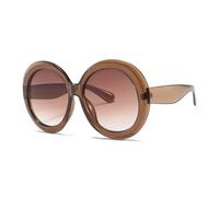 KTUCN Vintage Big Round Sunglasses Women Gradient Oversized Sun Glasses Female Fashion Shades,HD6,BH01