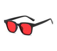 KTUCN Vintage Ocean Lens Sun Glasses Cycling Sunglasses for Men Women Fashion Square Frame Sunglasses UV Protection Eyewear Shades,red,HFA,001