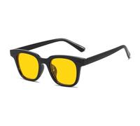 KTUCN Vintage Ocean Lens Sun Glasses Cycling Sunglasses for Men Women Fashion Square Frame Sunglasses UV Protection Eyewear Shades,yellow,HFA,001