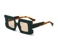 KTUCN Women Steampunk Sunglasses Concave Convex Frame Y2K Shades UV400 Fash