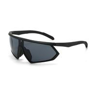 KTUCN Y2k Sports Goggle Men Mirror Punk Style Outdoor Cycling Sunglasses Trendy Wrapped Round Shades,1,BH01