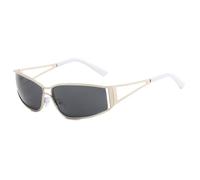 KTUCN Y2k Sunglasses Gradient Goggle Sun Glasses Steampunk Glasses Shades,
