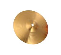 KTUXZCI Drum Crash Cymbal Practice Cymbal Polished Finish Enhances Sound Experience For All Musicians Professional Cymbals Crash Will Add Unique 'ding' Sound, Yellow, 16 inch