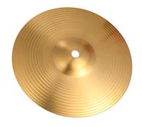 KTUXZCI Drum Crash Cymbal Practice Cymbal Polished Finish Enhances Sound Experience For All Musicians Professional Cymbals Crash Will Add Unique 'ding' Sound, Yellow, 14 inch